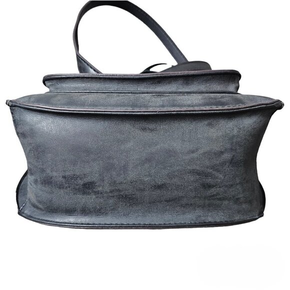 Franco Sarto Rex Tassel Saddle Gray Boho Crossbody Bag - Picture 12 of 15